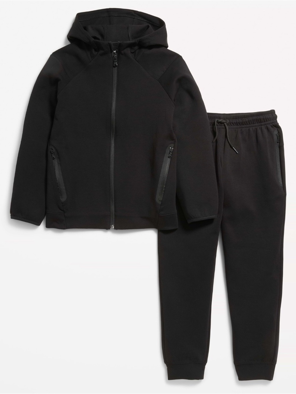 NTW Old Navy Kids Black Zip Hoodie and Jogger Set